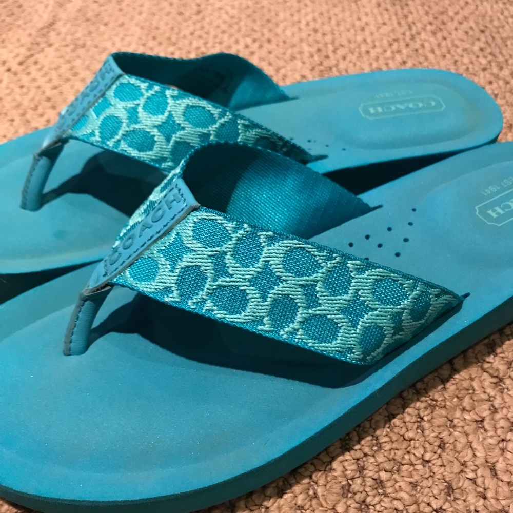 Coach flip flops, Size 7.5